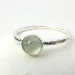 Sterling Silver Prehnite Stacking Ring