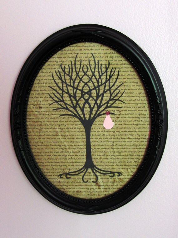 Items similar to Tree of Life with Baby Girl Framed Art 8x10 on Etsy