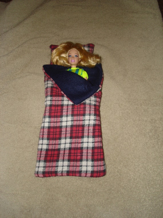 Barbie doll sleeping bag