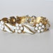 Vintage Crown Trifari White Enamel Bracelet