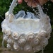 Wedding Basket, Flower Girl Basket Ivory