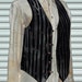 Steampunk Reversible Mens Vest Medium Upcycled