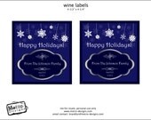 Happy Holidays, Wine labels - Digital File Il_170x135