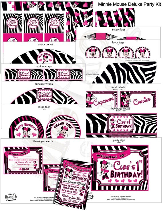 Minnie Mouse - Deluxe Party Package Il_570xn