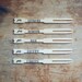 5 Plant Markers / Garden Wood Stakes Hand-Stamped for your Garden and Plants (Custom)