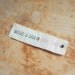 50 Linen Eyelet Labels Hand-Stamped with Custom 1 Line Message for Businesses