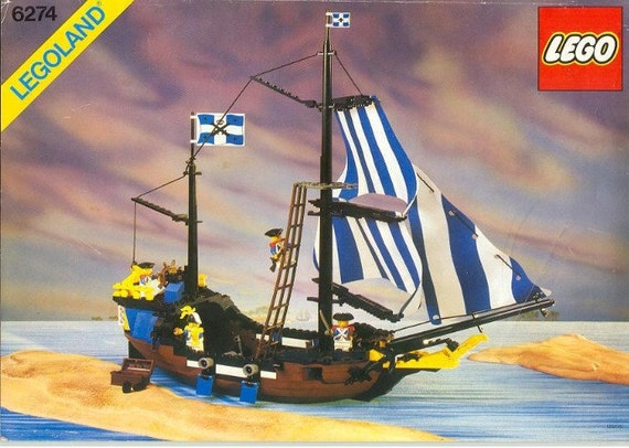 1989 Vintage Pirate Lego Caribbean Clipper 6274 Set Complete