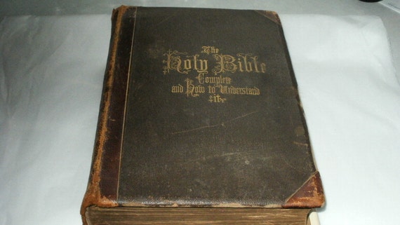 bible the of 7 parts to Holy Antique and Understand 1800's Bible how Complete