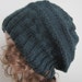 Hand Knit Hat - Sea Green Slouchy Hat - Extra Slouchy Winter Accessory - Winter Fashion Sea Green Slouchy Hat