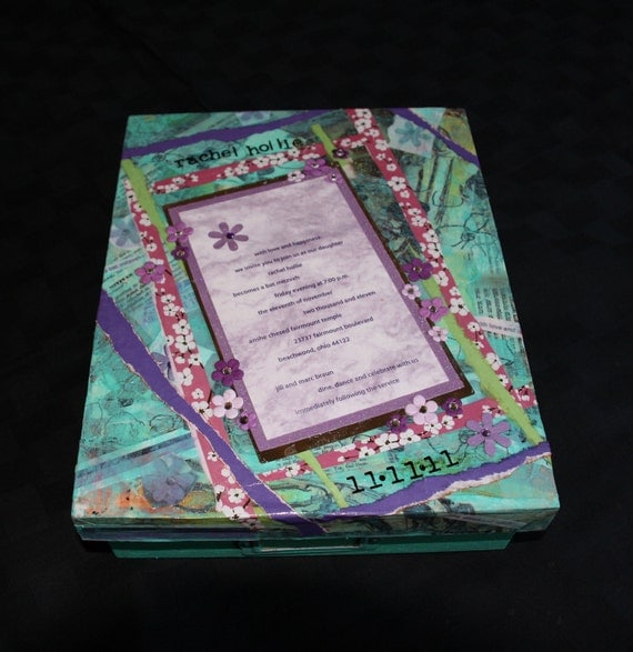 Bat Mitzvah Keepsake Box by SoShani on Etsy