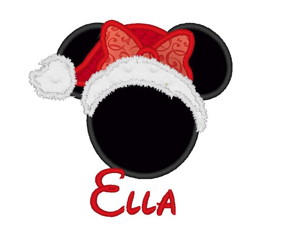 items similar to minnie mouse santa hat appliqu 233 d shirt items similar to minnie mouse santa hat appliqu 233 d shirt