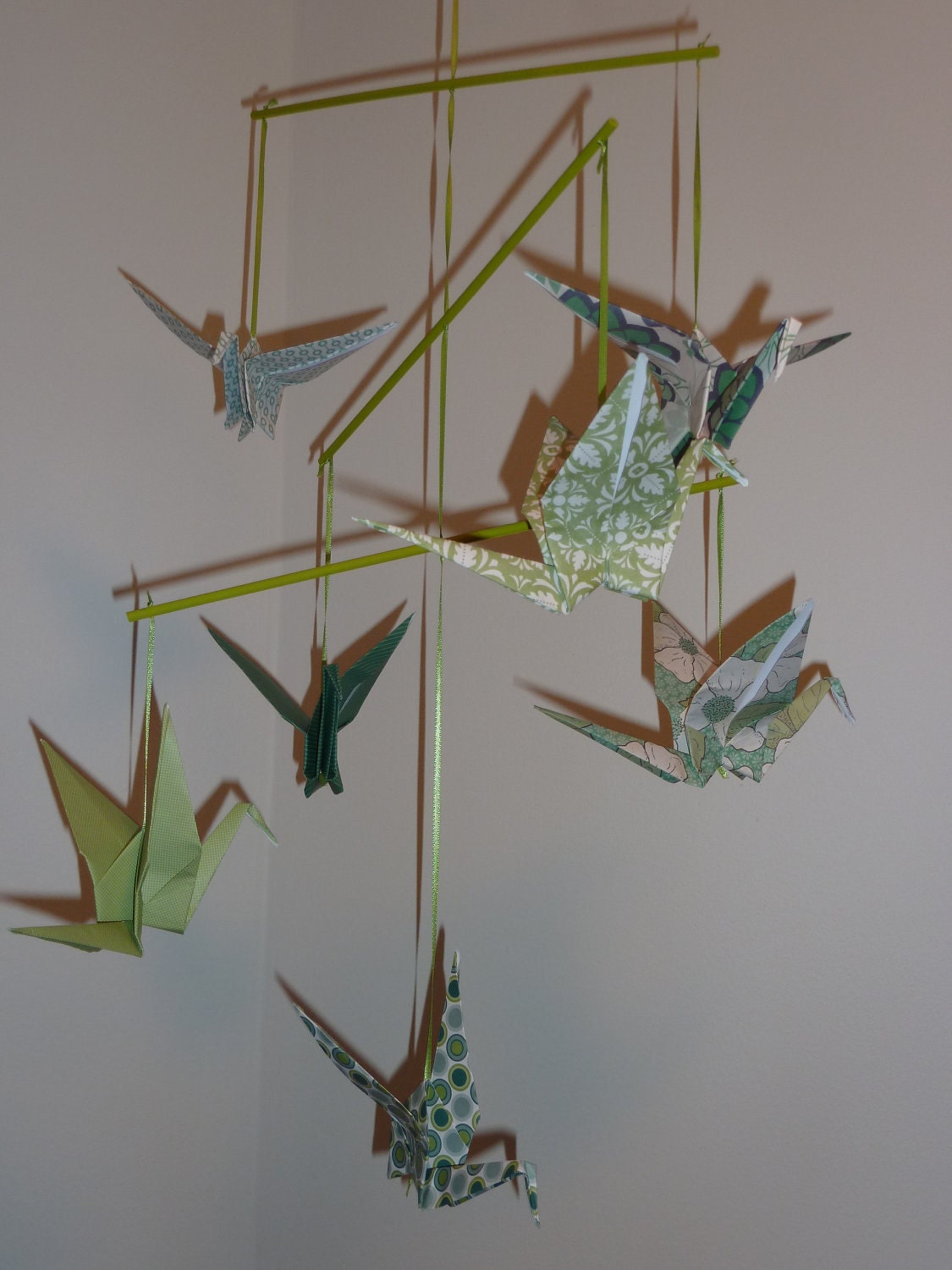 baby mobile origami cranes origami baby mobile custom