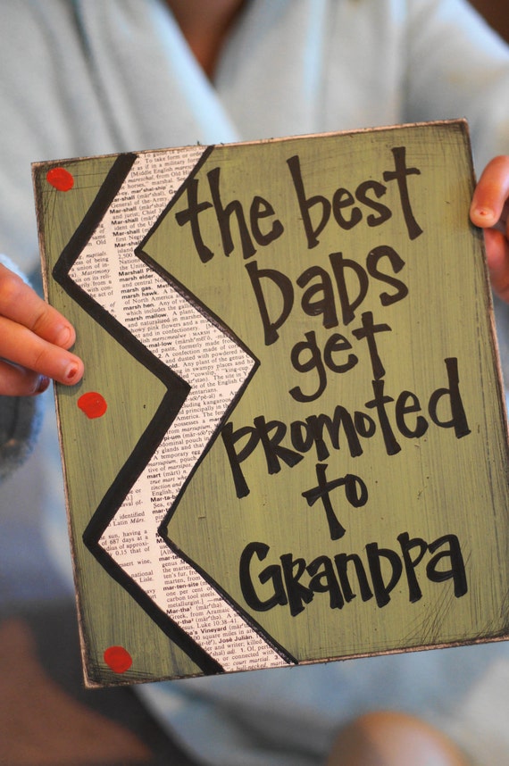 Best dad's get promoted to grandpa card
