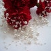 Floating Necklace and Earrings Set - Faux Pearl Handmade Fashion Jewellery