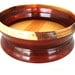 Large Wood Bowl- Red Bowl- Wooden Bowl- Modern Kitchen Decor