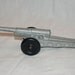 Antique vintage Manoil Barclay large cannon with black rubber tires 1940's