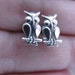 Vintage Silver Owl Earrings
