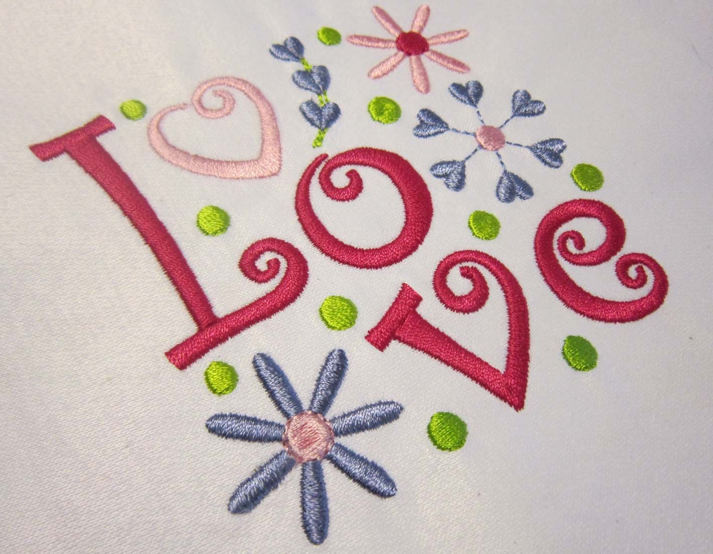 Love Embroidery Design Va014 0049