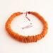 Orange Necklace. Turquoise Necklace. Tangerine. Orange Bead Necklace. Statement Necklace. Chunky Beaded Necklace.