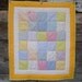 Baby patchwork quilt - HAPPY