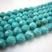 stone bead,Chinese turquoise faceted round 8mm,15.5 inch