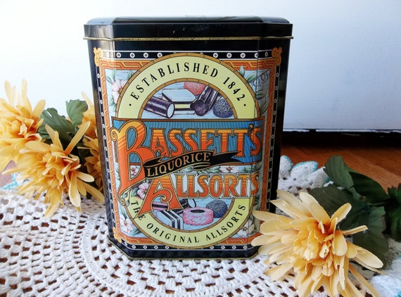 Bassett's Licorice Allsorts English Vintage Candy Tin