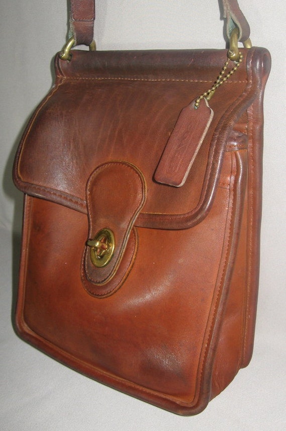 Vintage COACH Murphy Bag Cowhide Leather Purse by newprairiestore