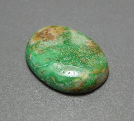 Natural Faustite Turquoise Cabochon from the Ajax Mine Nevada