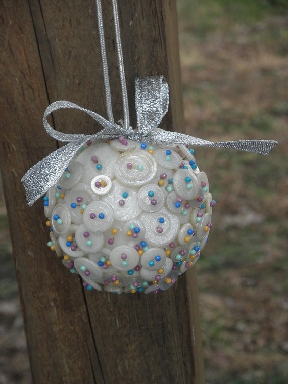 Button Christmas Tree Ornament