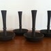 Set of 4 Dansk Taarn Cast Iron and Brass Candle Holder by Jens Quistgaard