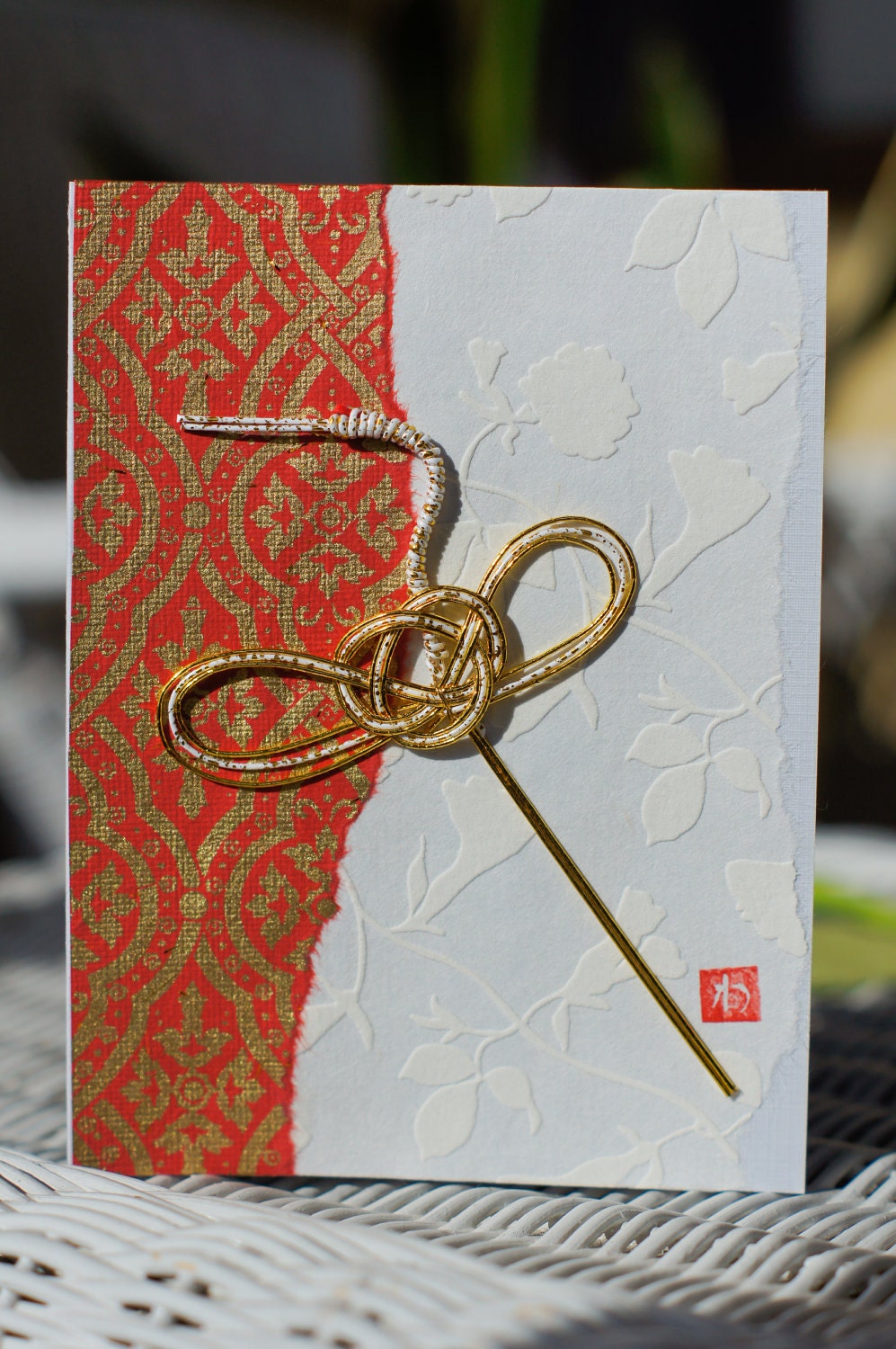 Exquisite Handcrafted Japanese Washi Paper Greeting Cards