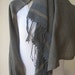 Gray beige camel brown stripe SHAWL / Scarf Unisex woman Man fashion- gifts for grandpa,father-Hijab