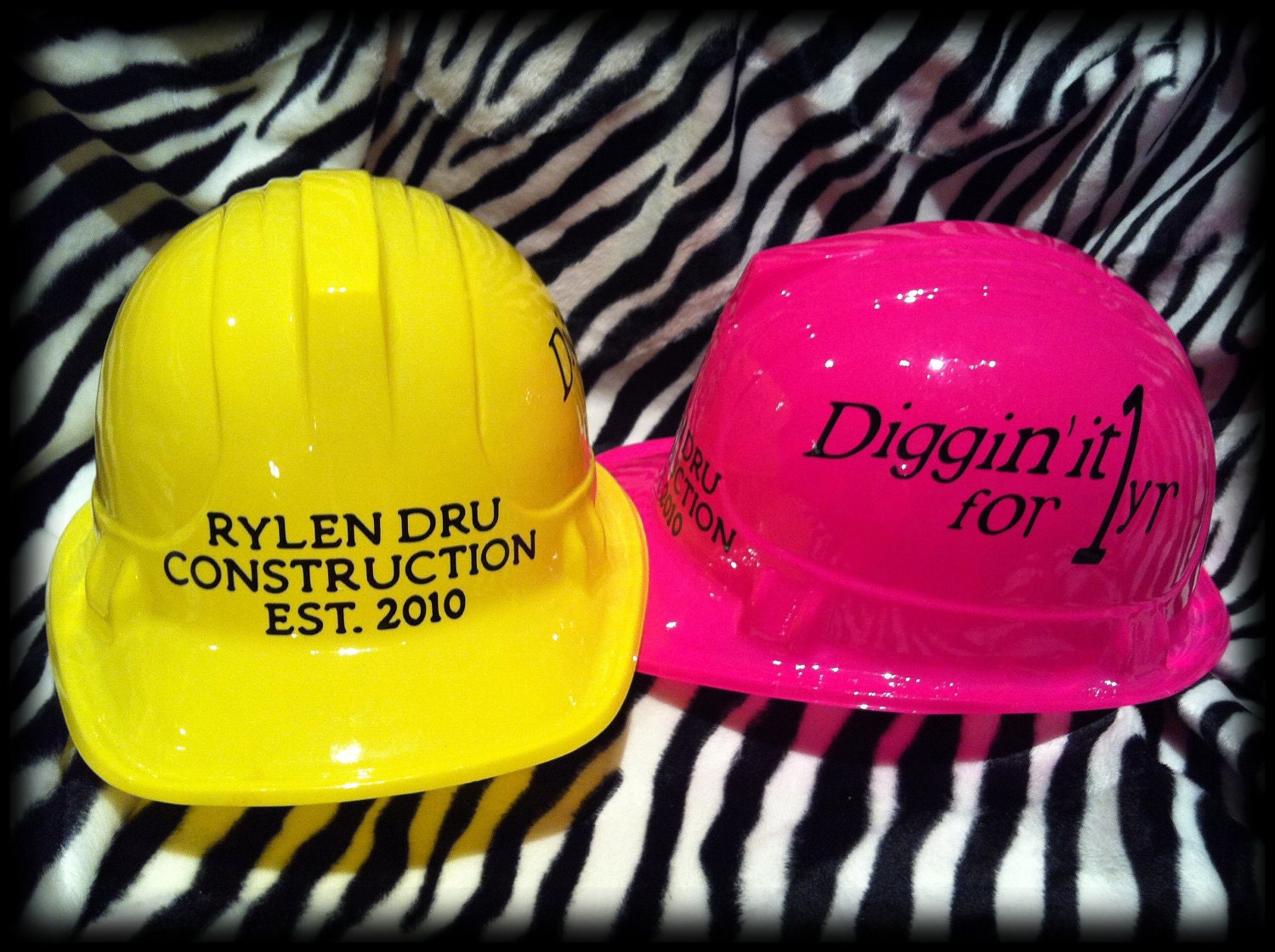 Personalized Hard Hats for Children by Tackybutchicboutique