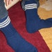 BluesOn -GENEROUSLY sized Mens Boot Socks, Hand Knitted, Warm Durable Cozy, 75% wool, Machine washable at 40C, made in FINLAND
