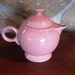 Fiesta Teapot, Fiestaware, Teapot, Pink, Tea, Serviceware, China, Vintage Fiesta