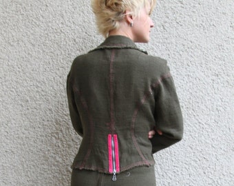 Eco friendly women linen jacket