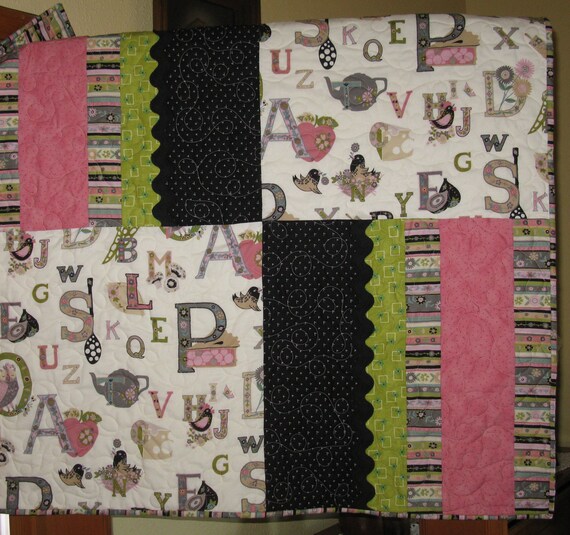 Handmade Patchwork Baby Quilt Baby Shower Gift Baby Quilt