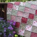 Shabby Chic Rag Quilt Flannel Pink and Green