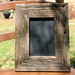 Set of 4 Rustic barnwood framed chalk boards