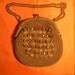 Italy, Vintage Purse, Burnished Gold Macrame with Beads