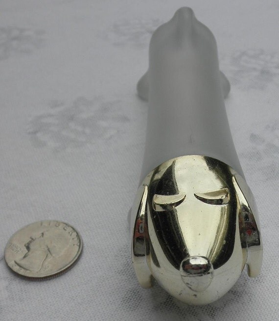 Vintage Avon Dachshund Weiner Dog Cologne Bottle