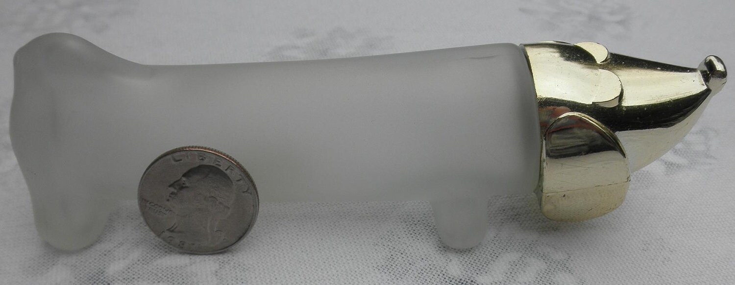 Vintage Avon Dachshund Weiner Dog Cologne Bottle