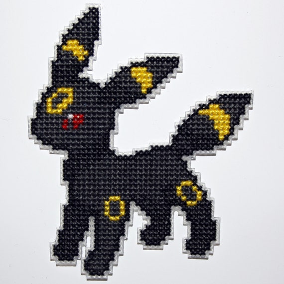 Items similar to Cross stitch Umbreon Pokemon magnet on Etsy