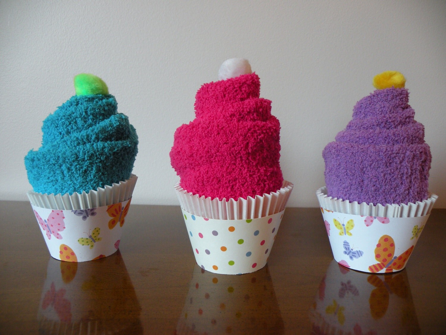 Cozy Spa Sock Cupcakes Cozy Spa Sock Cupcakes