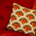 1970s Vintage Orange & Avocado Throw Pillow