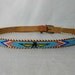 Vintage 1970s Beaded Native American Belt Size 36