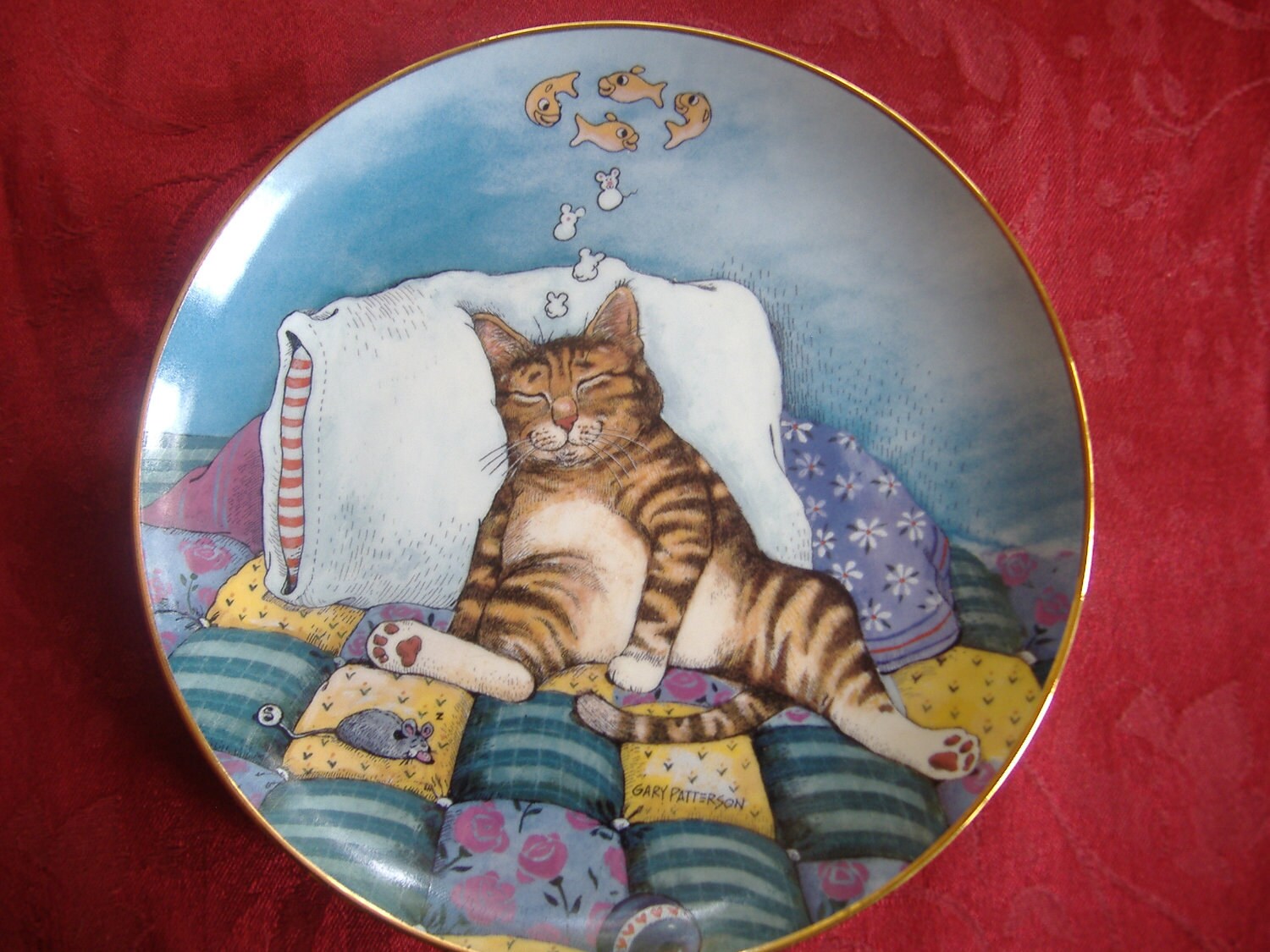Collectible Comical Cats Cat Nap Plate Decorative by GildedLily39