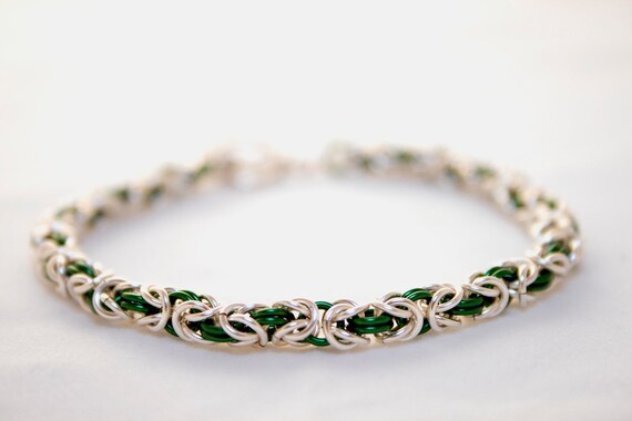 Byzantine Style Chainmaille Bracelet by Get Linked on Etsy
