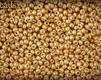 Gold Seed Beads Gold Toho beads Size 11 TOHO Toho seed beads TR-11-PF557 Permanent Finish Opaque 11/0