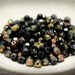 Czech Fire Polish Small Glass Bead 6mm (35) Black Antiqued Rainbow AB last